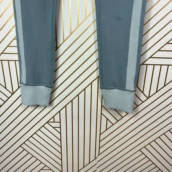 Athleta Elation Rib Trim 7/8‎ Tight Gray Seafoam Green Size Medium Tall - Picture 5 of 12